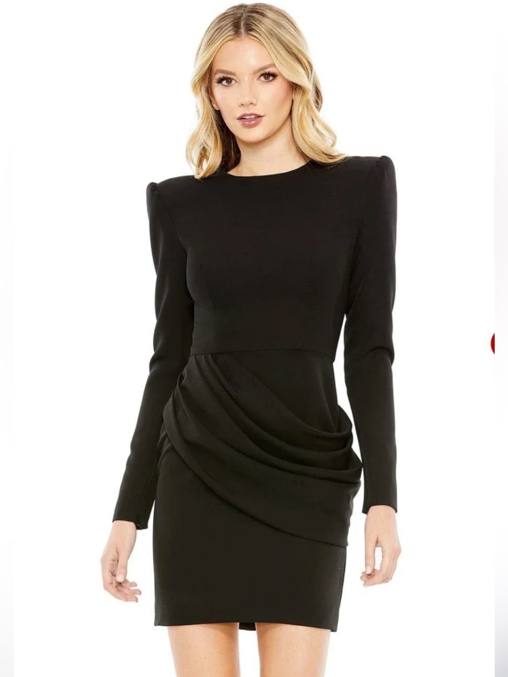 Mac Duggal Long Sleeve Mini Dress, NWT